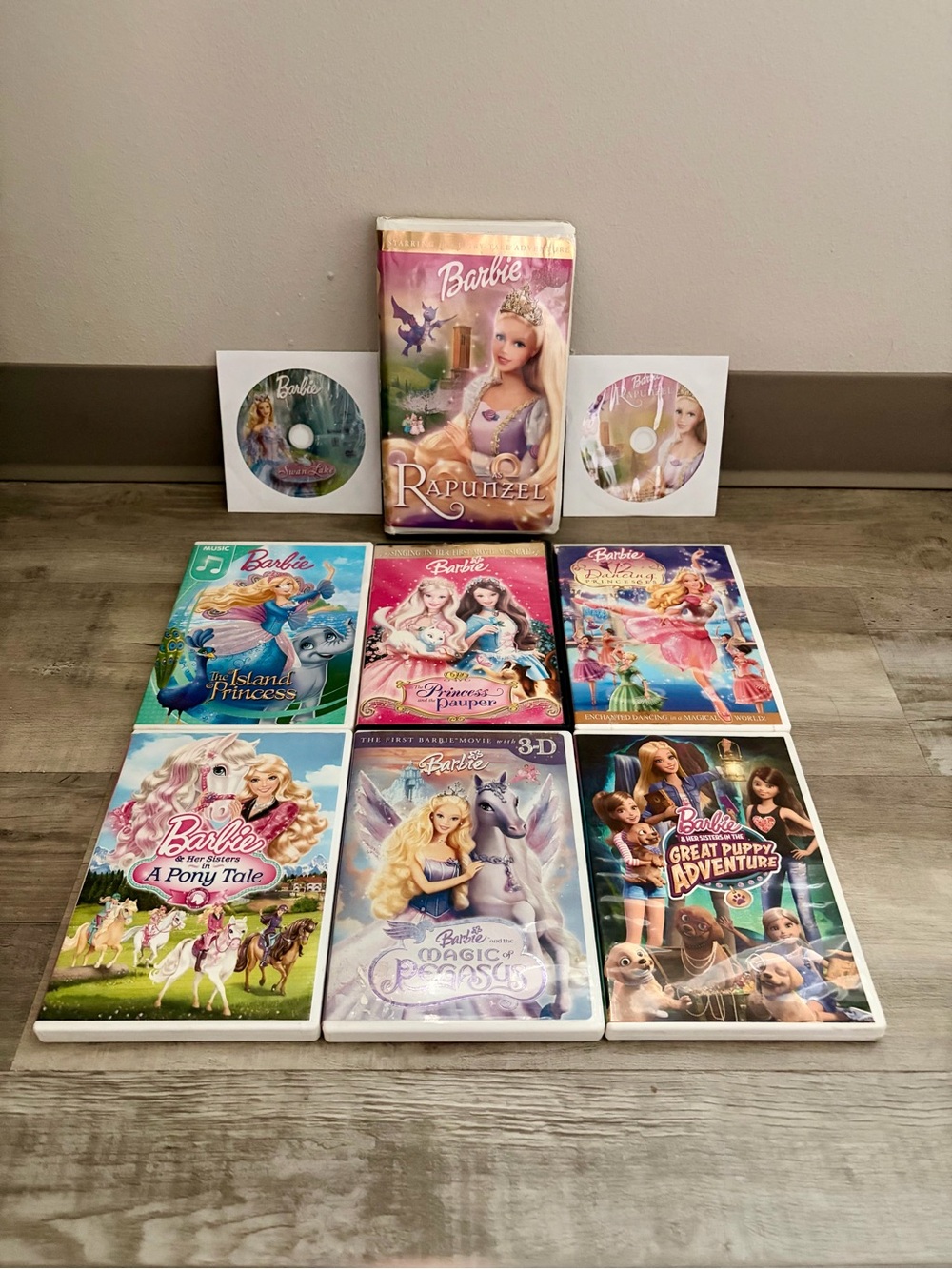 Barbie DVD VHS Movie Bundle Lot of 9 - Island Princess, Princess and the Pauper